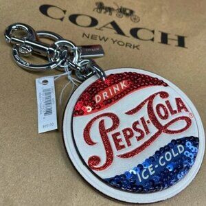 Coach Pepsi Bag Charm Key Fob Style F24537 ©️2018